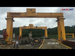 Single Girder Rail Mounted Gantry Crane 5 - 30 Ton With Cantilever