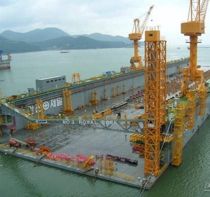 Cranes portuaires de chantier naval personnalisables Capacité de charge 5 t-40 t Portée 15m-50m Altimètre de voie 3m-6m
